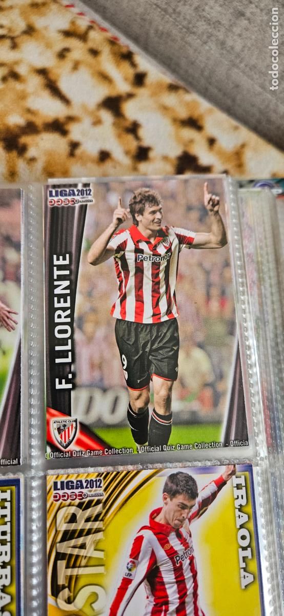 Cromos de Futebol: Fernando Llorente, Athletic Club, n&uacute;mero 156, mundicromo 2011 2012 quiz game sport