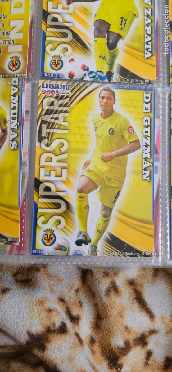 Cromos de Futebol: de guzman (Superstar), Villarreal C.F., n&uacute;mero 107, mundicromo 2011 2012 quiz game sport