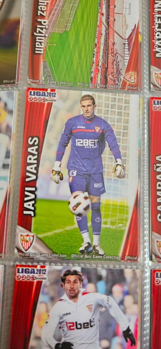 Cromos de Futebol: Javi Varas, Sevilla F.C., n&uacute;mero 113, mundicromo 2011 2012 quiz game sport