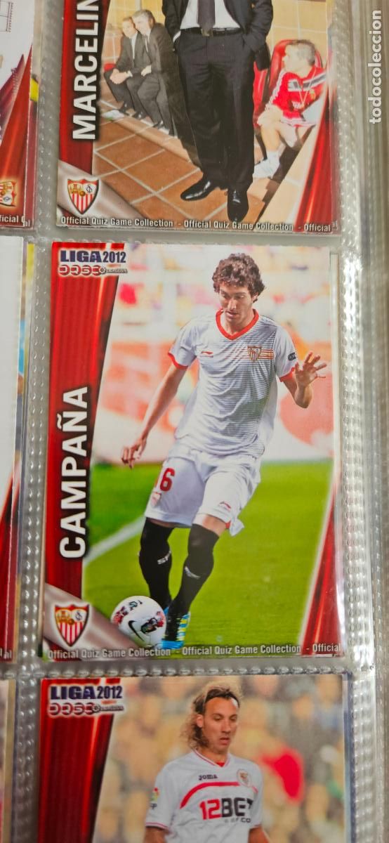 Cromos de Futebol: campa&ntilde;a , Sevilla F.C., n&uacute;mero 114, mundicromo 2011 2012 quiz game sport