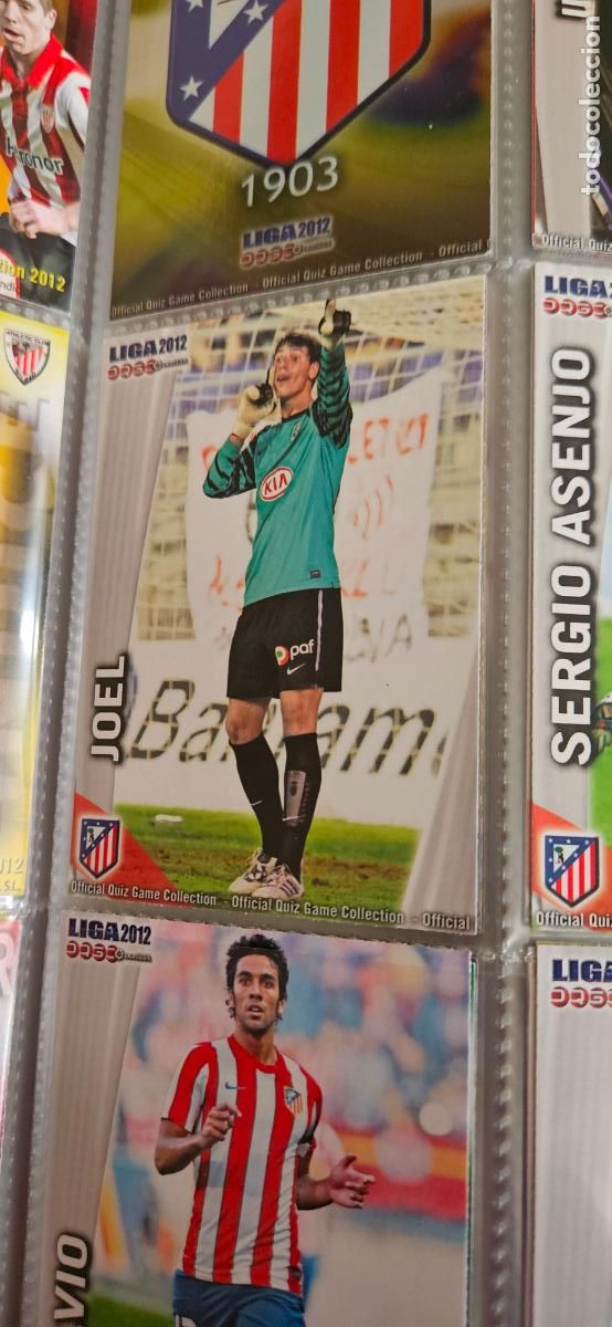 Cromos de Futebol: 166: Joel - Atl&eacute;tico de Madrid - quiz game 2011 2012 sport mundicromo trading card