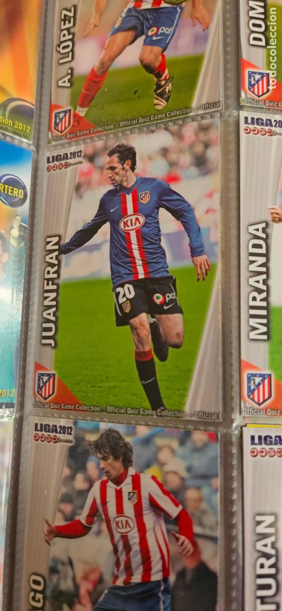 Cromos de Futebol: 175: Juanfran - Atl&eacute;tico de Madrid - quiz game 2011 2012 sport mundicromo trading card