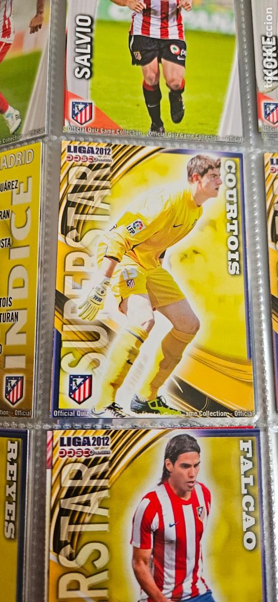 Cromos de Futebol: 185: S.S. Thibaut Courtois - Atl&eacute;tico de Madrid - quiz game 2011 2012 sport mundicromo trading card