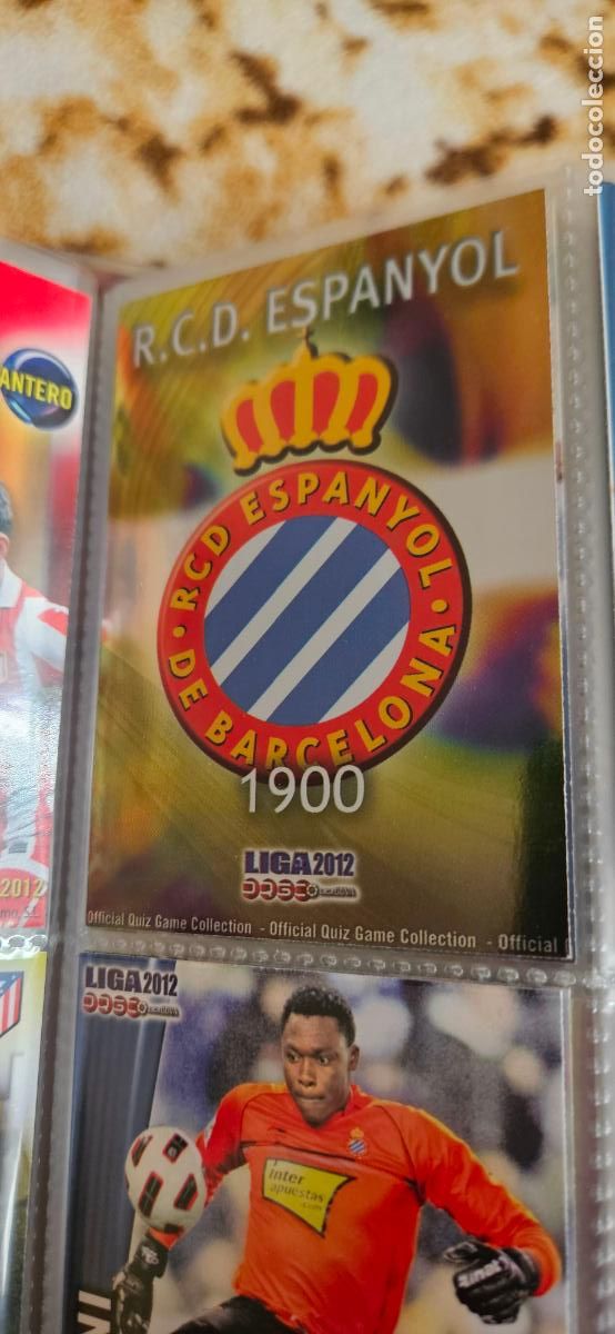Cromos de Futebol: 190: Escudo - RCD Espanyol - quiz game 2011 2012 sport mundicromo trading card