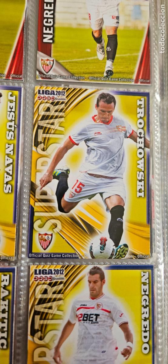 Cromos de Futebol: trochoswiki (Superstar), Sevilla F.C., n&uacute;mero 132, mundicromo 2011 2012 quiz game sport
