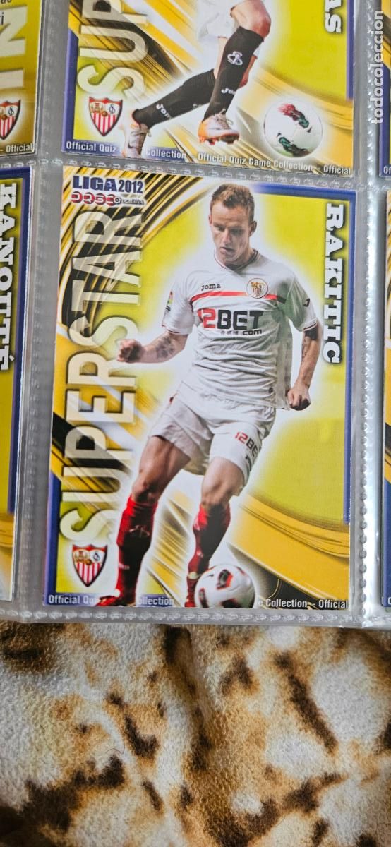 Cromos de f&uacute;tbol: rakitic (Superstar), Sevilla F.C., n&uacute;mero 134, mundicromo 2011 2012 quiz game sport