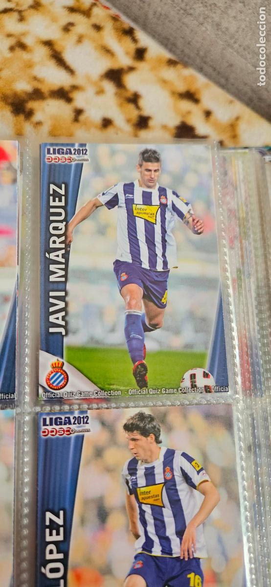 Cromos de f&uacute;tbol: 201 javi martinez - RCD Espanyol - quiz game 2011 2012 sport mundicromo trading card