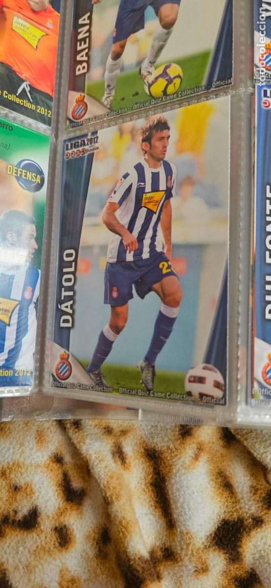Cromos de f&uacute;tbol: 205: datolo - RCD Espanyol - quiz game 2011 2012 sport mundicromo trading card
