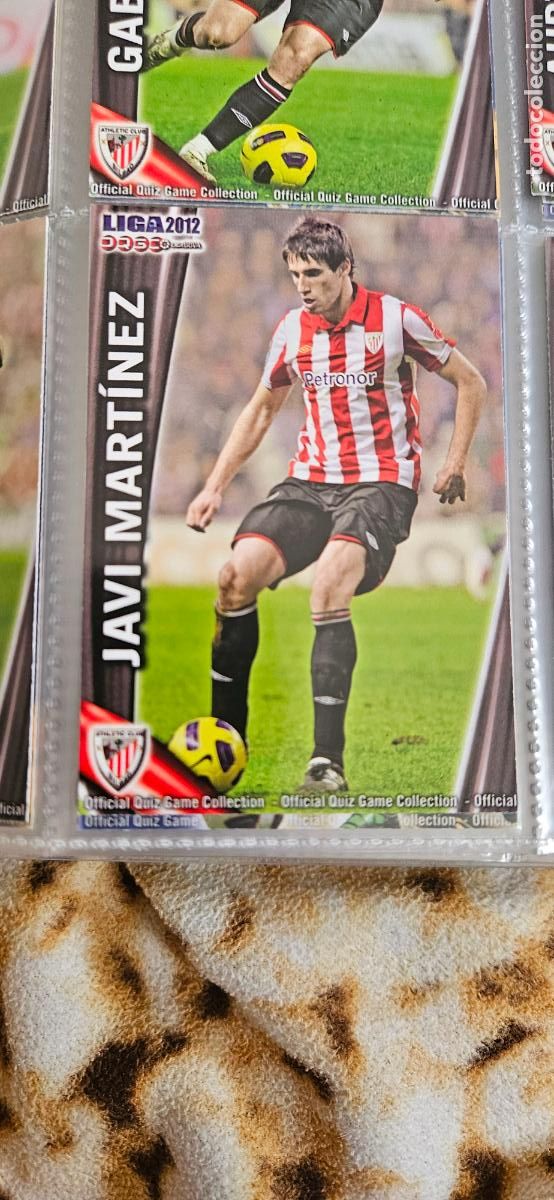 Figurine di Calcio: Javi Mart&iacute;nez, Athletic Club, n&uacute;mero 152, mundicromo 2011 2012 quiz game sport