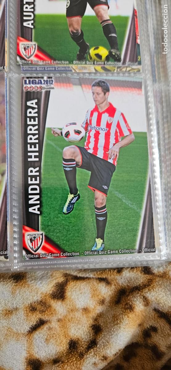 Cromos de f&uacute;tbol: Ander Herrera, Athletic Club, n&uacute;mero 153, mundicromo 2011 2012 quiz game sport