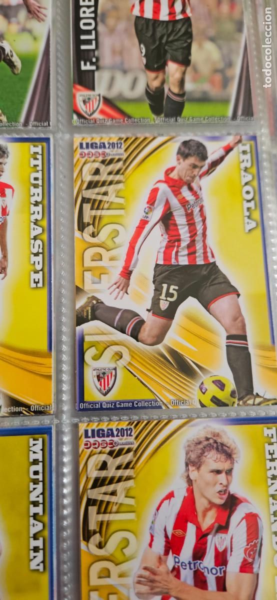 Cromos de f&uacute;tbol: iraola (Superstar), Athletic Club, n&uacute;mero 159, mundicromo 2011 2012 quiz game sport