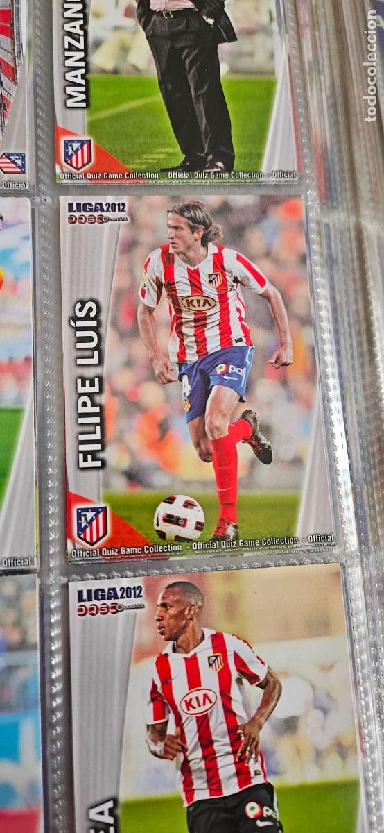 Fu&szlig;ball-Sticker: 168: Filipe Lu&iacute;s - Atl&eacute;tico de Madrid - quiz game 2011 2012 sport mundicromo trading card