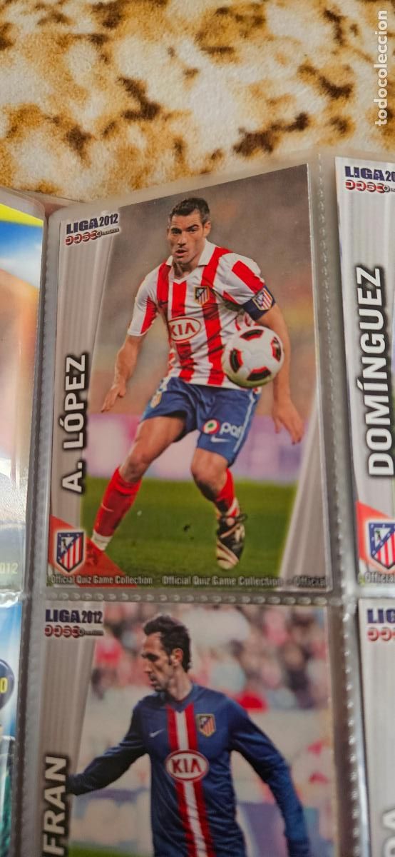 Fu&szlig;ball-Sticker: 172: Antonio L&oacute;pez - Atl&eacute;tico de Madrid - quiz game 2011 2012 sport mundicromo trading card