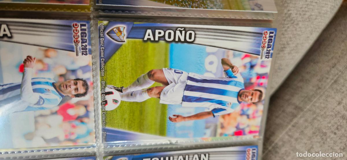 Fu&szlig;ball-Sticker: 281: Apo&ntilde;o - M&aacute;laga CF - quiz game 2011 2012 sport mundicromo trading card