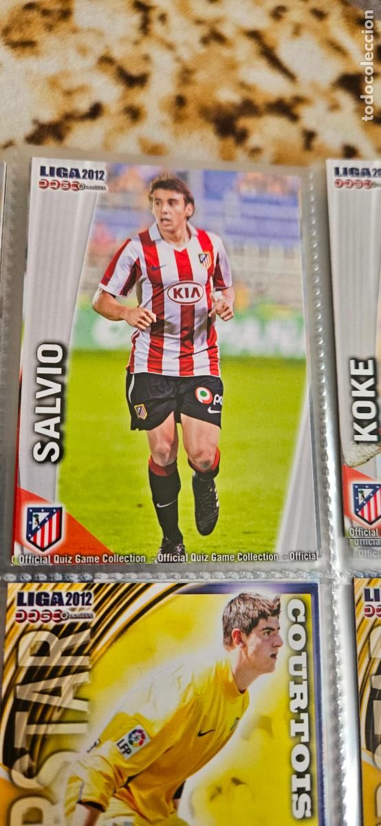 Fu&szlig;ball-Sticker: 182: Eduardo Salvio - Atl&eacute;tico de Madrid - quiz game 2011 2012 sport mundicromo trading card