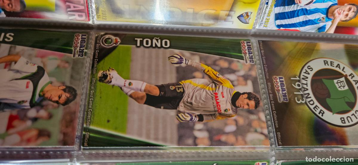 Fu&szlig;ball-Sticker: 301: To&ntilde;o - Racing de Santander - quiz game 2011 2012 sport mundicromo trading card