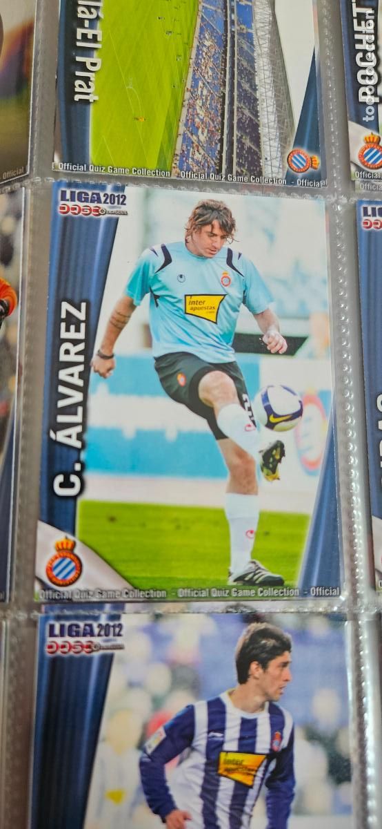 Fu&szlig;ball-Sticker: 194: Cristian &Aacute;lvarez - RCD Espanyol - quiz game 2011 2012 sport mundicromo trading card