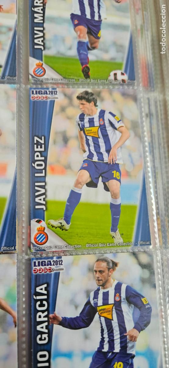 Fu&szlig;ball-Sticker: 204: Javi lopez - RCD Espanyol - quiz game 2011 2012 sport mundicromo trading card