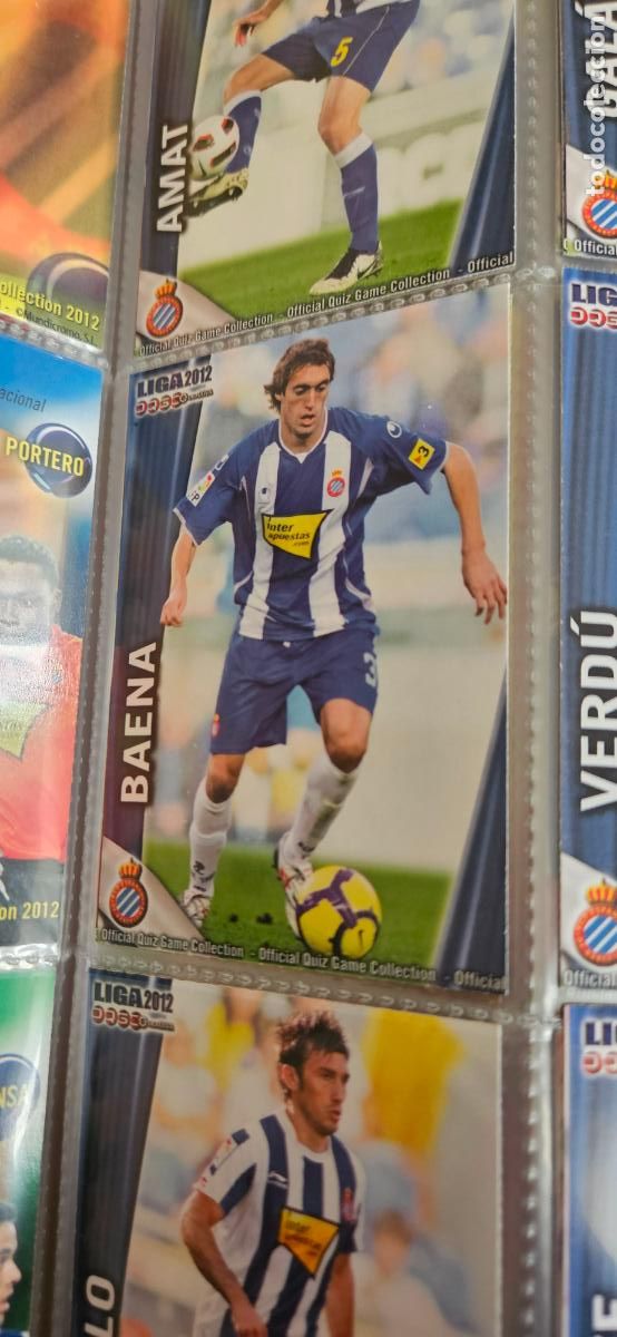 Fu&szlig;ball-Sticker: 202: Ra&uacute;l Baena - RCD Espanyol - quiz game 2011 2012 sport mundicromo trading card