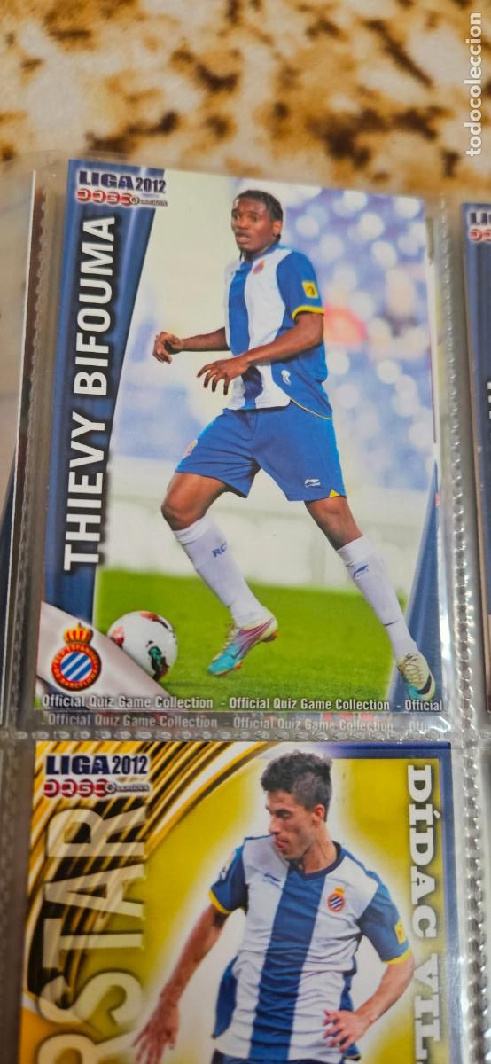 Fu&szlig;ball-Sticker: 209: Thievy Bifouma - RCD Espanyol - quiz game 2011 2012 sport mundicromo trading card
