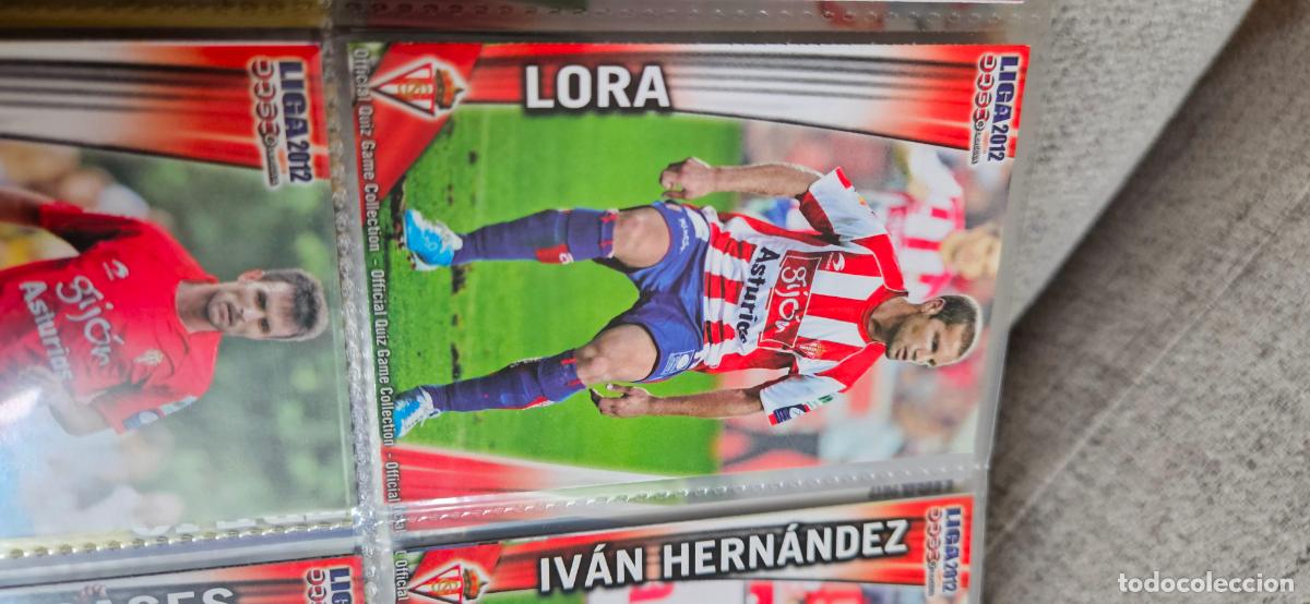 Cromos de f&uacute;tbol: 254: lora- Real Sporting de Gij&oacute;n - quiz game 2011 2012 sport mundicromo trading card
