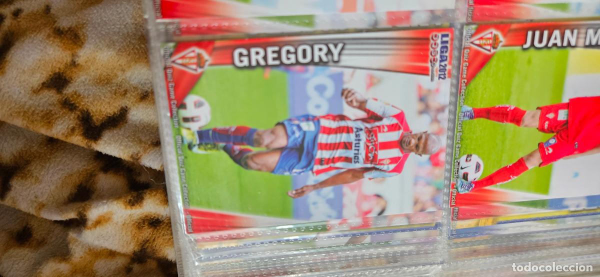 Cromos de f&uacute;tbol: 252: gregory - Real Sporting de Gij&oacute;n - quiz game 2011 2012 sport mundicromo trading card