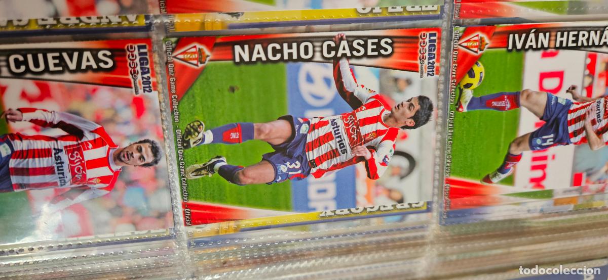 Cromos de f&uacute;tbol: 258: nacho cases - Real Sporting de Gij&oacute;n - quiz game 2011 2012 sport mundicromo trading card