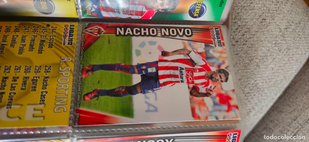 Cromos de f&uacute;tbol: 262: -novo Real Sporting de Gij&oacute;n - quiz game 2011 2012 sport mundicromo trading card
