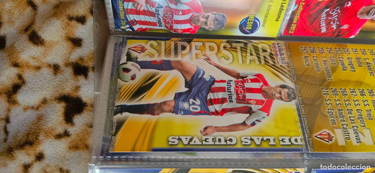 Cromos de f&uacute;tbol: 268: S.S. Miguel de las Cuevas - Real Sporting de Gij&oacute;n - quiz game 2011 2012 sport mundicromo tradi