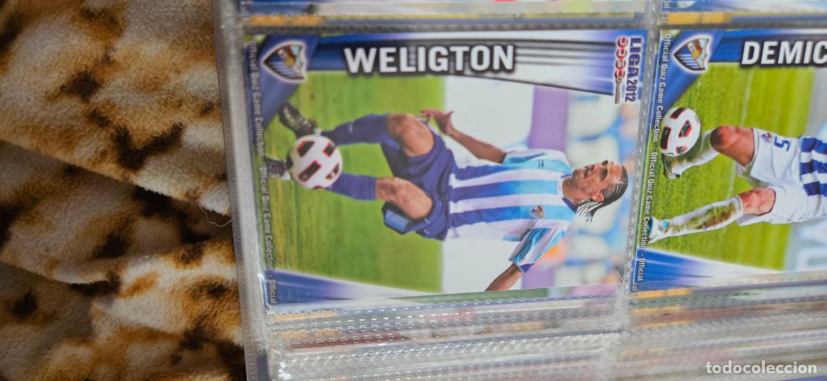 Cromos de f&uacute;tbol: 279: Weligton - M&aacute;laga CF - quiz game 2011 2012 sport mundicromo trading card