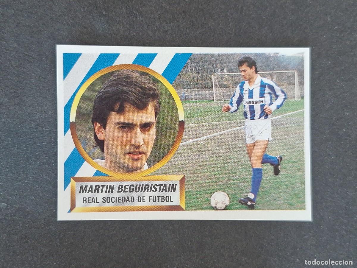 Figurine di Calcio: L5 MARTIN BEGUIRISTAIN REAL SOCIEDAD LIGA ESTE 1988 1989 88 89 NUNCA PEGADO SIN PEGAR