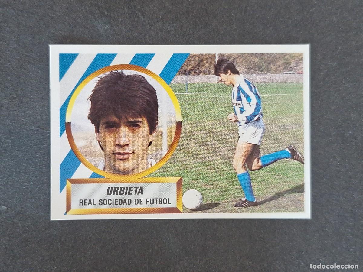 Figurine di Calcio: L5 URBIETA REAL SOCIEDAD LIGA ESTE 1988 1989 88 89 NUNCA PEGADO SIN PEGAR