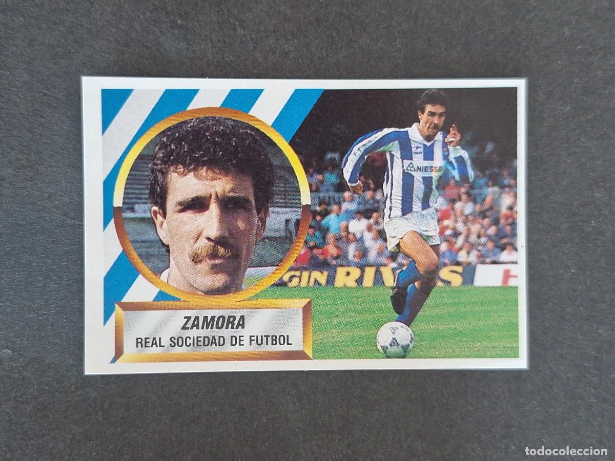 Figurine di Calcio: L5 ZAMORA REAL SOCIEDAD LIGA ESTE 1988 1989 88 89 NUNCA PEGADO SIN PEGAR