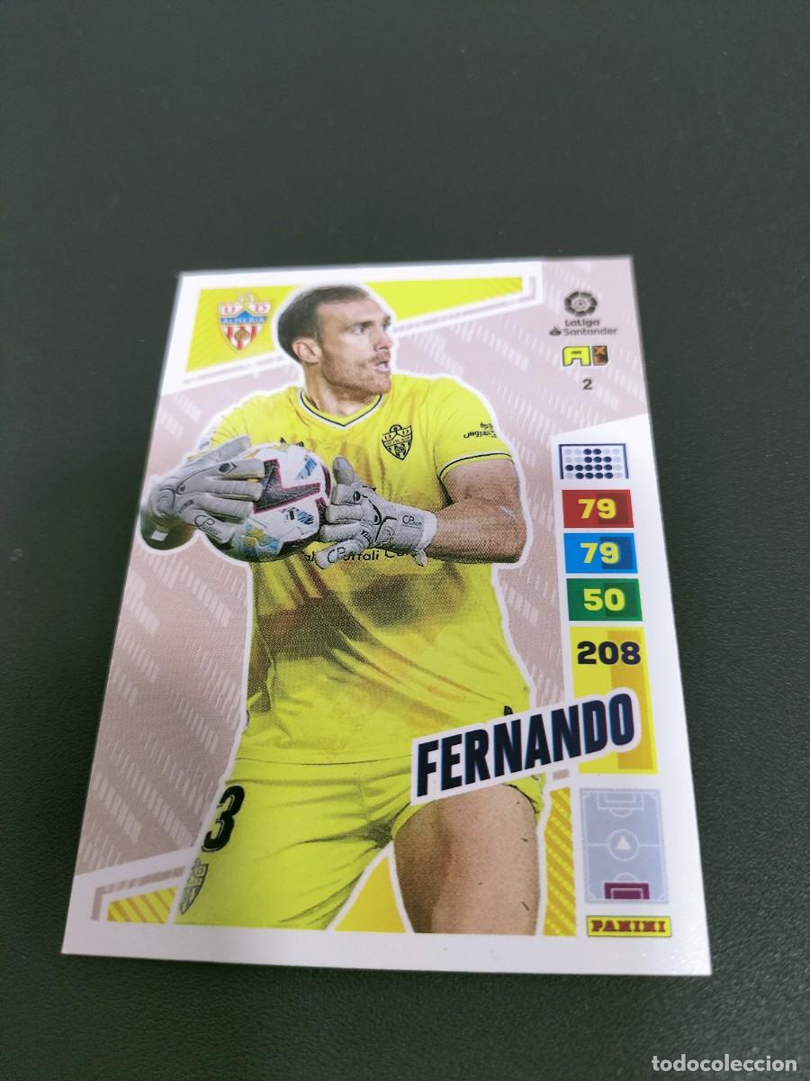 Figurine di Calcio: 1 CROMO FICHA PANINI ADRENALYN 2022-2023 22-23 U.D ALMERIA 2 FERNANDO
