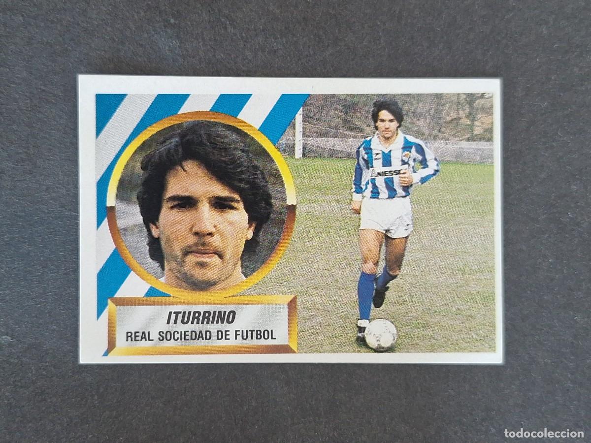Figurine di Calcio: L5 ITURRINO REAL SOCIEDAD LIGA ESTE 1988 1989 88 89 NUNCA PEGADO SIN PEGAR