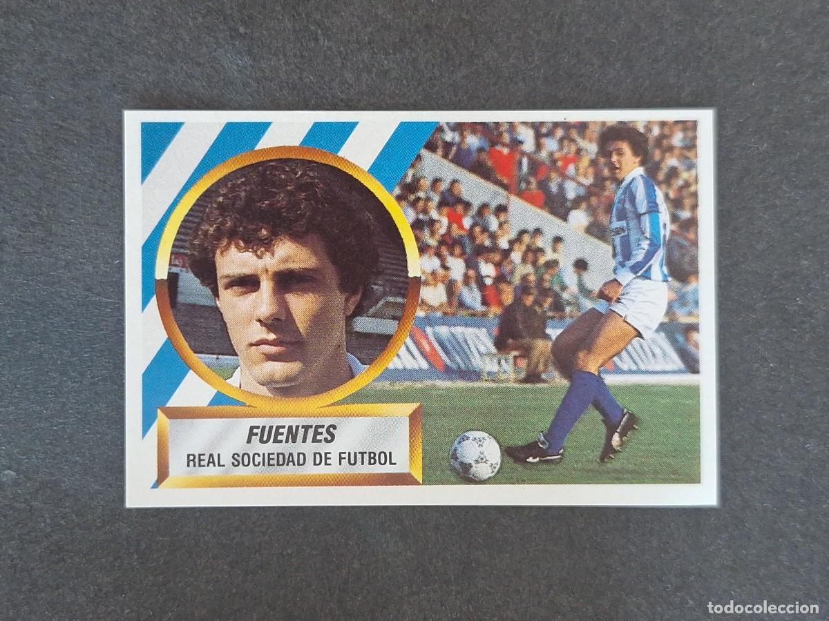 Figurine di Calcio: L5 FUENTES REAL SOCIEDAD LIGA ESTE 1988 1989 88 89 NUNCA PEGADO SIN PEGAR