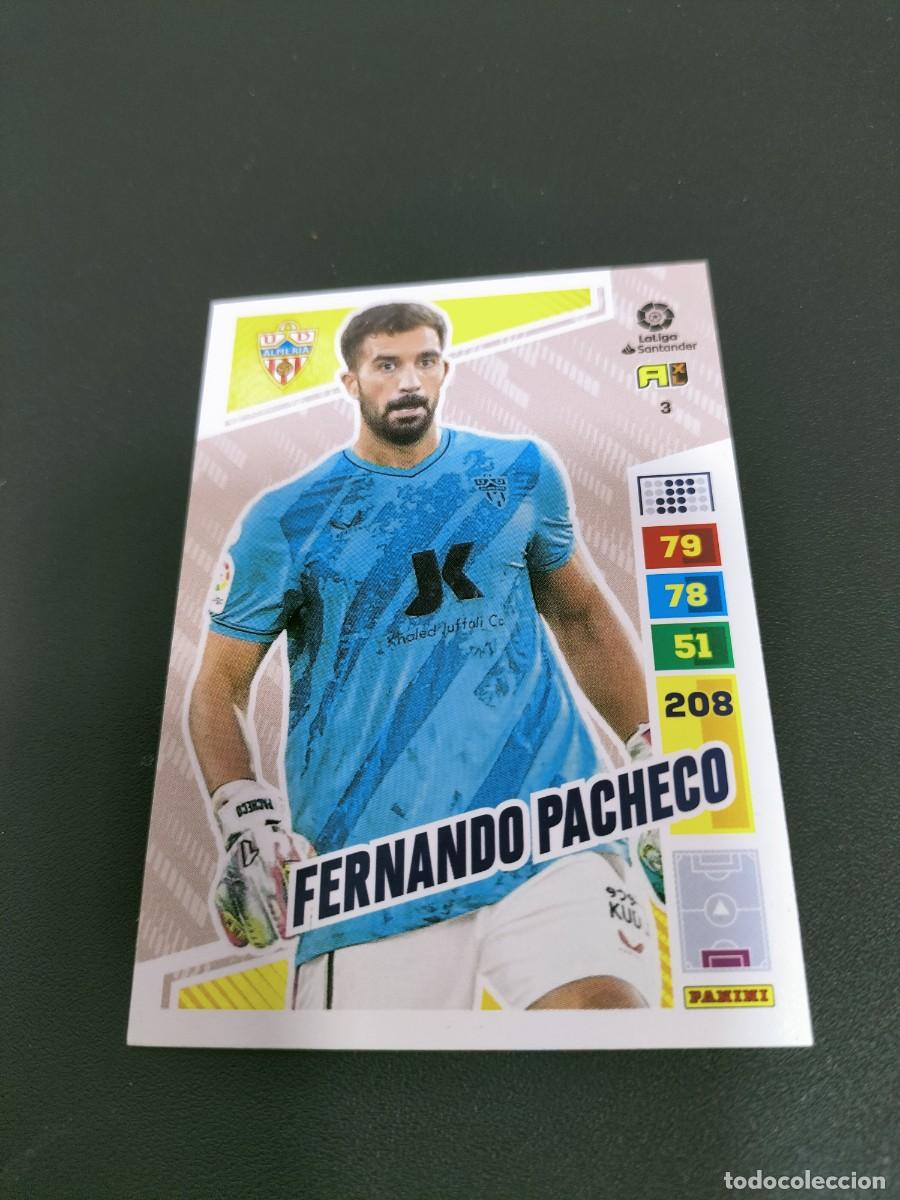 Figurine di Calcio: 1 CROMO FICHA PANINI ADRENALYN 2022-2023 22-23 U.D ALMERIA 3 FERNANDO PACHECO