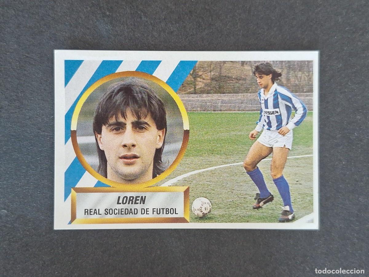 Figurine di Calcio: L5 LOREN REAL SOCIEDAD LIGA ESTE 1988 1989 88 89 NUNCA PEGADO SIN PEGAR