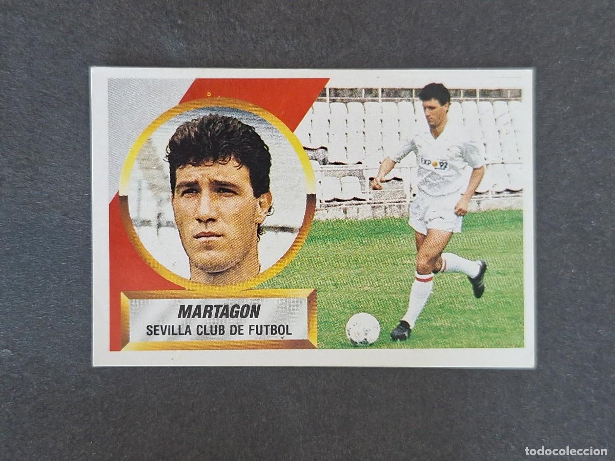 Cromos de f&uacute;tbol: L5 MARTAGON SEVILLA C. F. LIGA ESTE 1988 1989 88 89 NUNCA PEGADO SIN PEGAR