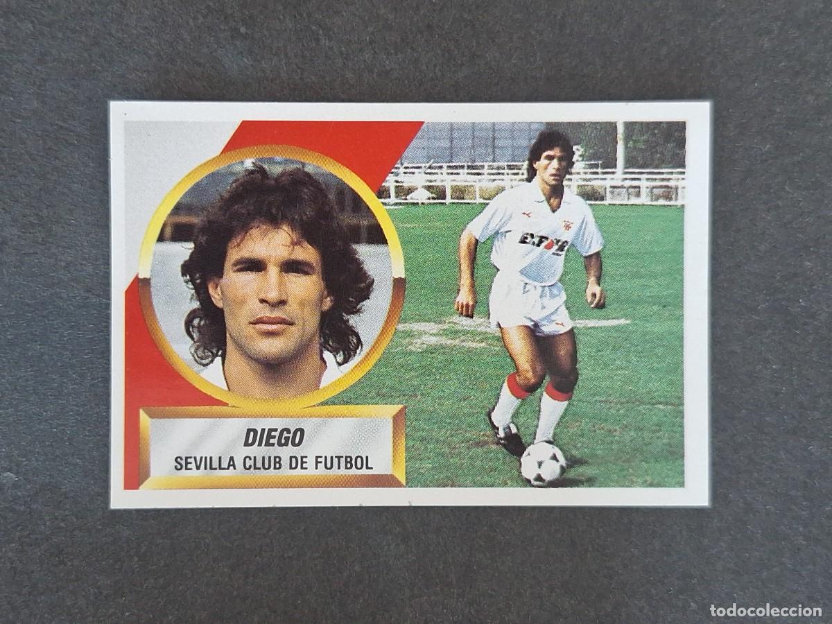 Cromos de f&uacute;tbol: L5 DIEGO SEVILLA C. F. LIGA ESTE 1988 1989 88 89 NUNCA PEGADO SIN PEGAR