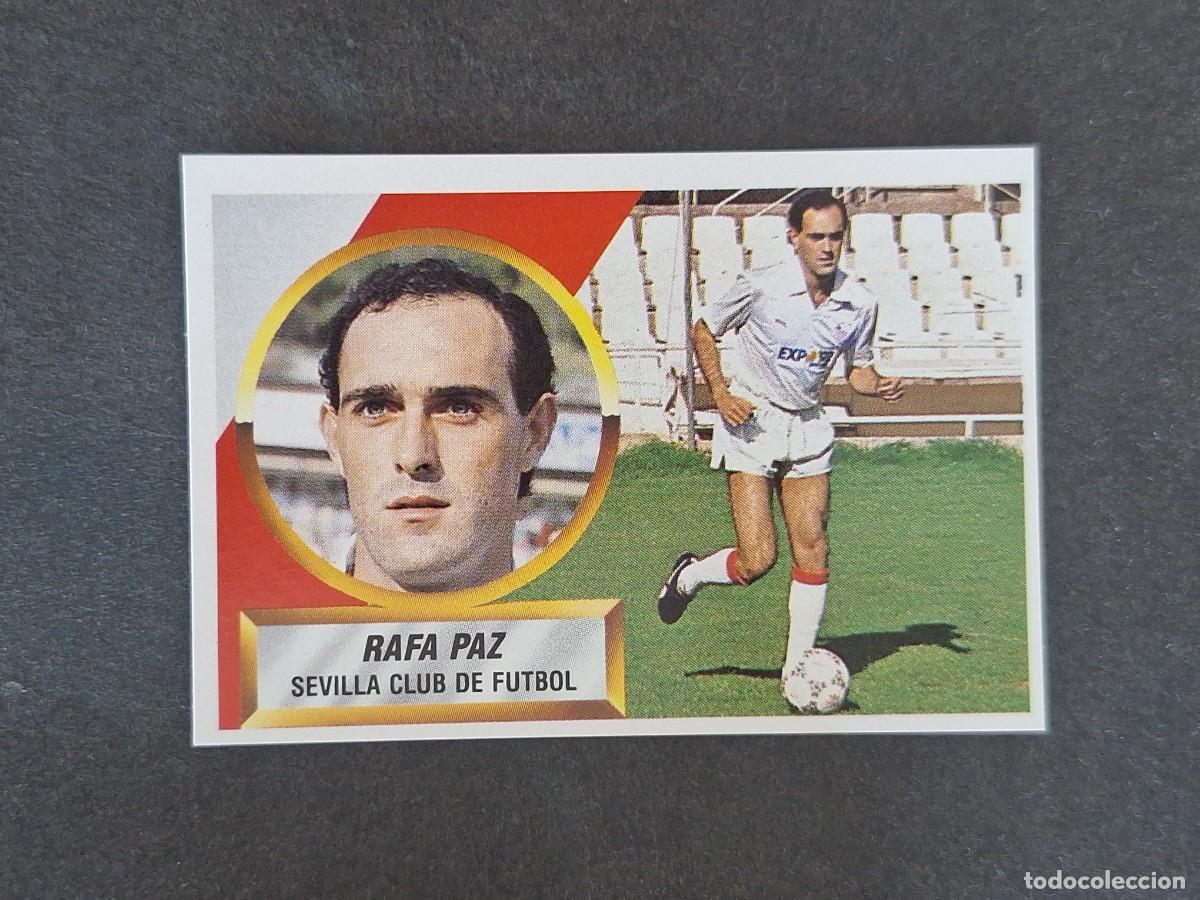 Cromos de f&uacute;tbol: L5 RAFA PAZ SEVILLA C. F. LIGA ESTE 1988 1989 88 89 NUNCA PEGADO SIN PEGAR
