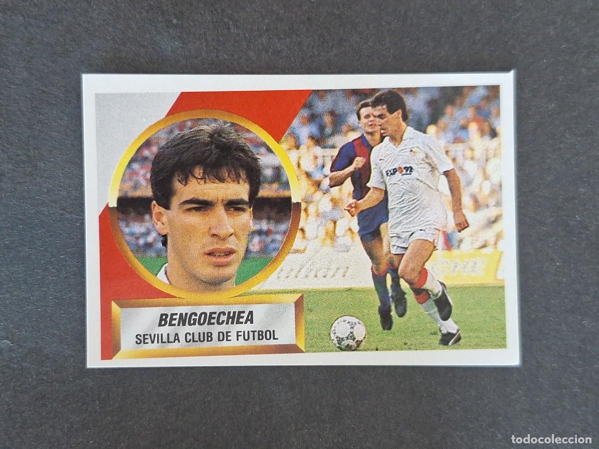 Cromos de f&uacute;tbol: L5 BENGOECHEA SEVILLA C. F. LIGA ESTE 1988 1989 88 89 NUNCA PEGADO SIN PEGAR