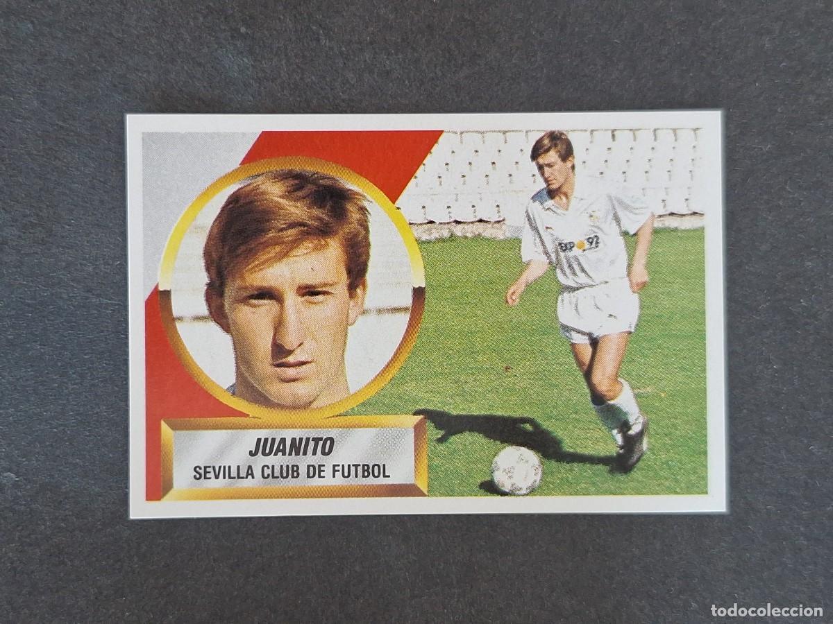 Cromos de f&uacute;tbol: L5 JUANITO SEVILLA C. F. LIGA ESTE 1988 1989 88 89 NUNCA PEGADO SIN PEGAR