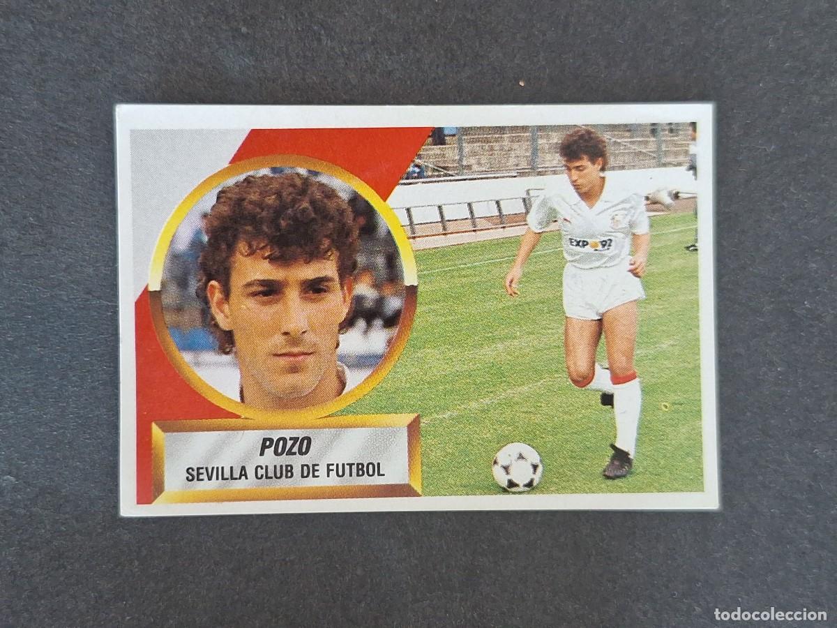 Cromos de f&uacute;tbol: L5 POZO SEVILLA C. F. LIGA ESTE 1988 1989 88 89 NUNCA PEGADO SIN PEGAR