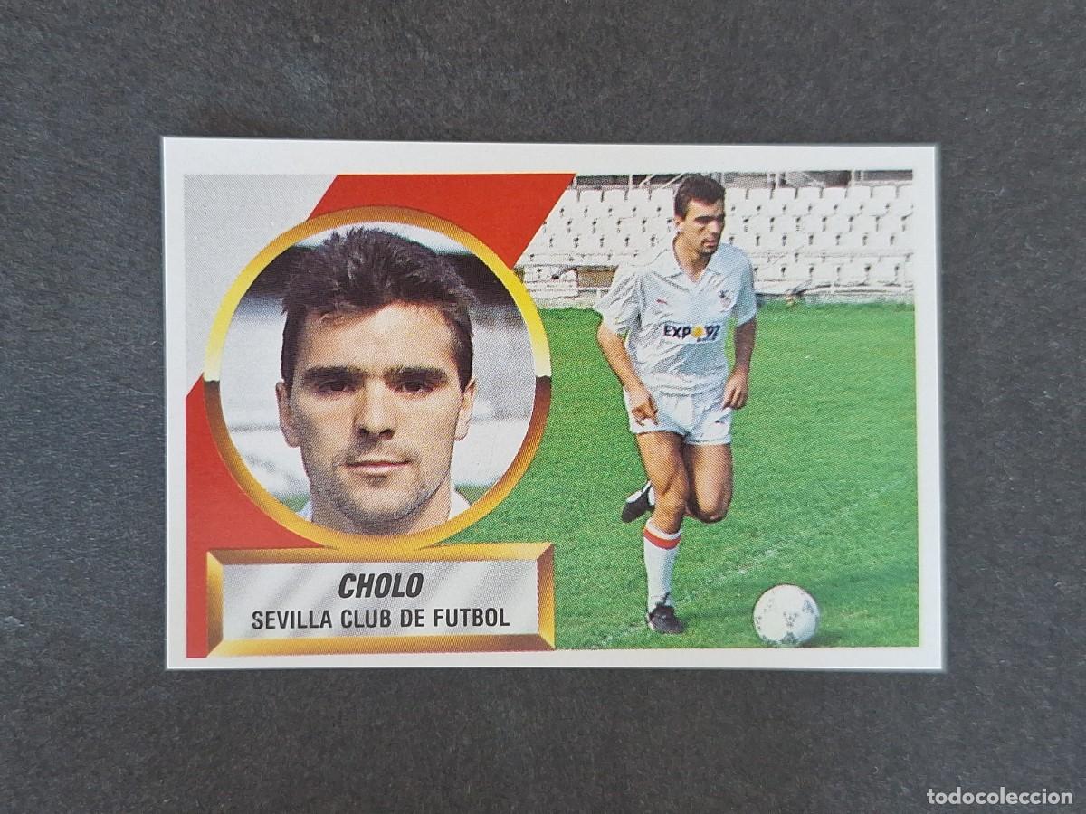 Cromos de f&uacute;tbol: L5 CHOLO SEVILLA C. F. LIGA ESTE 1988 1989 88 89 NUNCA PEGADO SIN PEGAR