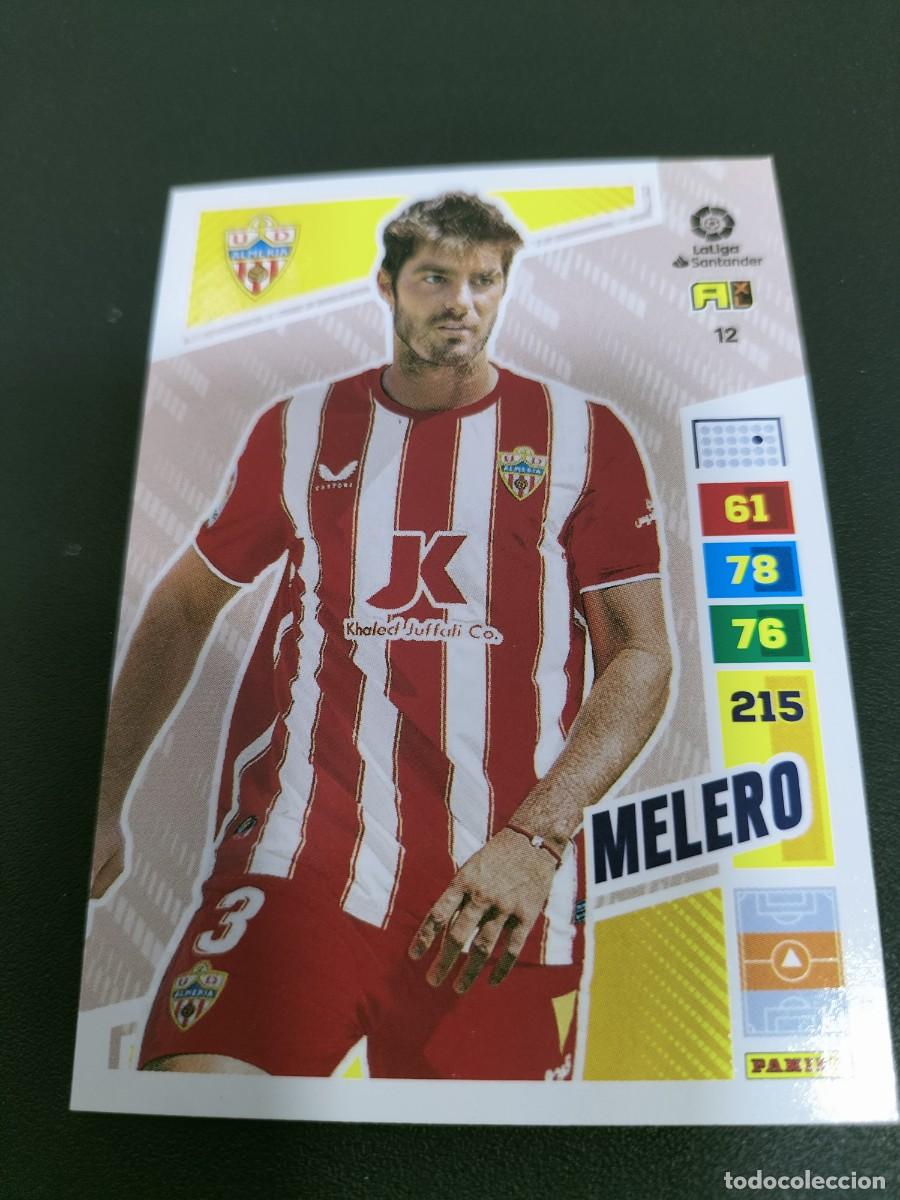 Cromos de f&uacute;tbol: 1 CROMO FICHA PANINI ADRENALYN 2022-2023 22-23 U.D ALMERIA 12 MELERO