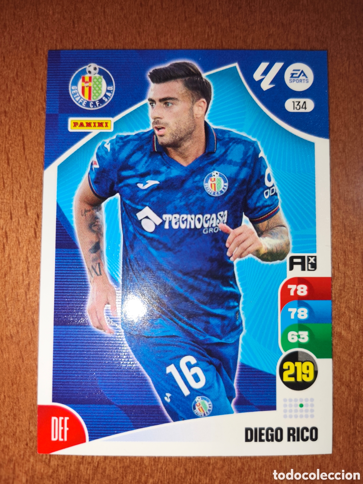 Fu&szlig;ball-Sticker: Diego Rico n&deg;134 Adrenalyn XL 24/25 Getafe