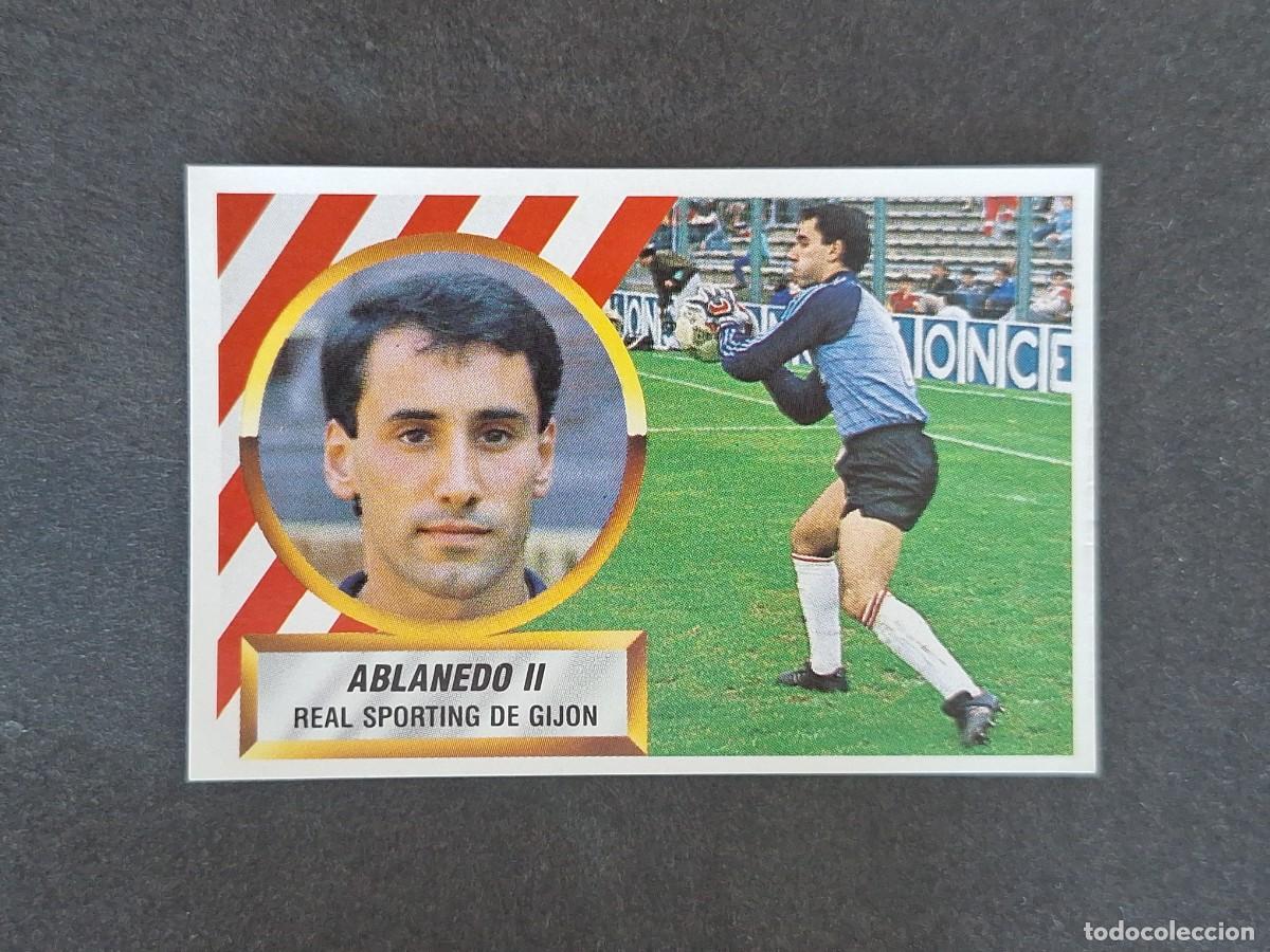 Fu&szlig;ball-Sticker: L5 ABLANEDO II SPORTING DE GIJON LIGA ESTE 1988 1989 88 89 NUNCA PEGADO SIN PEGAR