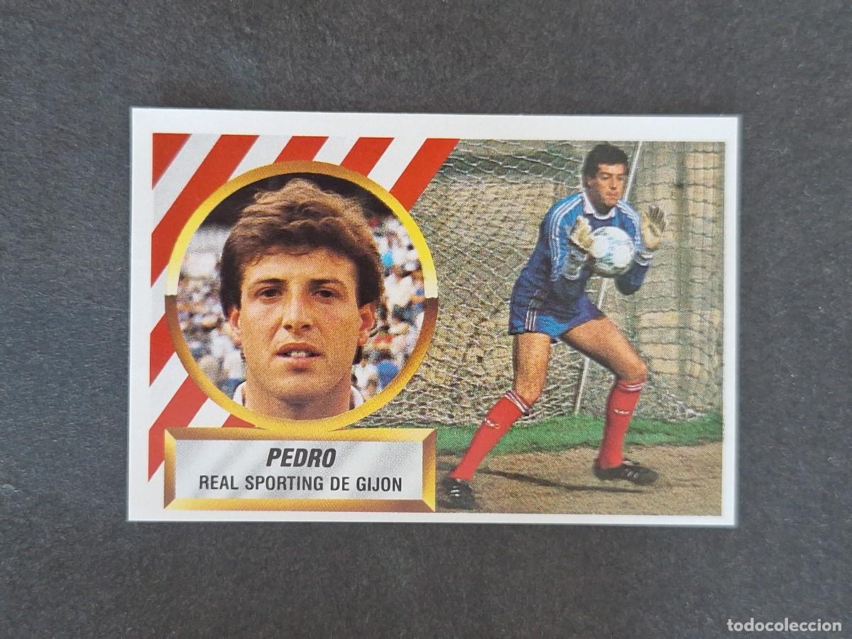 Fu&szlig;ball-Sticker: L5 PEDRO SPORTING DE GIJON LIGA ESTE 1988 1989 88 89 NUNCA PEGADO SIN PEGAR