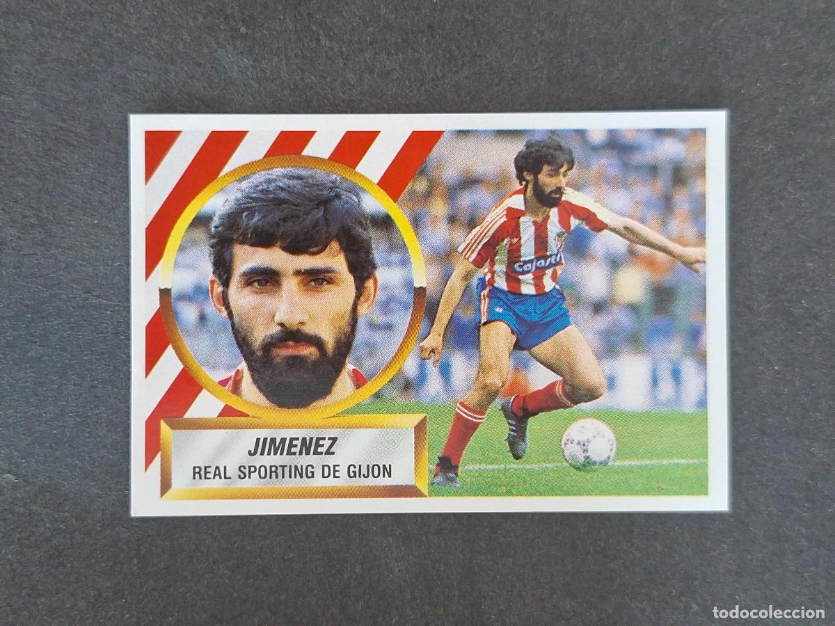 Fu&szlig;ball-Sticker: L5 JIMENEZ SPORTING DE GIJON LIGA ESTE 1988 1989 88 89 NUNCA PEGADO SIN PEGAR
